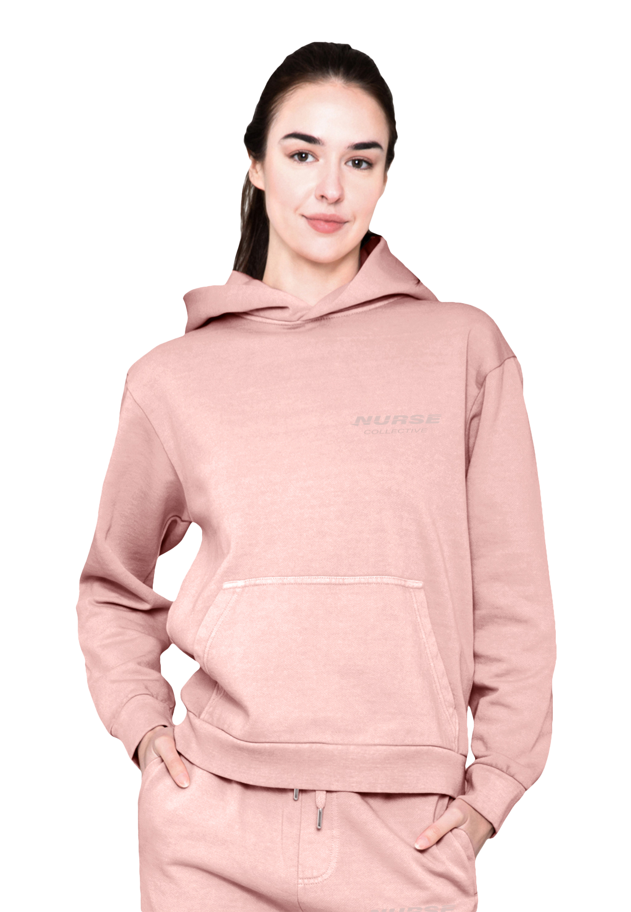 Urban Pullover Hoodie - Nurse Collective Off-the-clock Loungewear "Salmon"