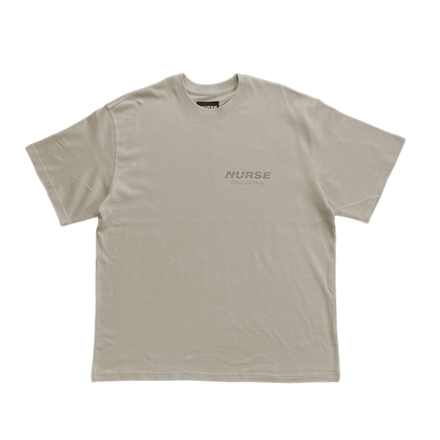 Nurse Collective "Khaki" Oversized Tee